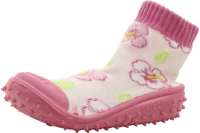 Skidders Infant Toddler Girl's Skidproof Hibiscus Toss Pink Sneakers Shoes - Image 1 of 4