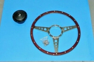 Novo adaptador de volante e cubo de madeira laminada 15" Triumph TR4 TR4A TR6 - Imagem 1 de 4