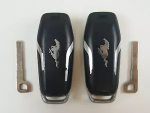 ORIGINAL LOT OF 2 FORD MUSTANG 15-17 OEM SMART KEY LESS ENTRY REMOTE BLANK UNCUT - Picture 1 of 12