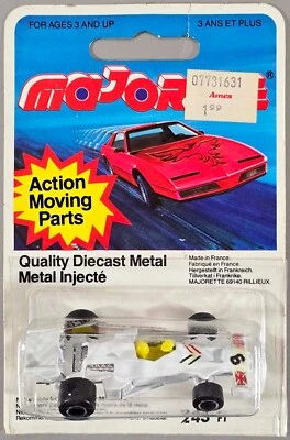 Vintage Majorette F1 Shadow DN 5 / #243 / White Union Jack Flag / Made in France - Image 1 of 4