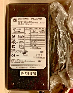 *NEUF* Alimentation SPS Lien Chang LCA01F authentique 12VDC 3.3A avec cordon d'alimentation - Photo 1/1