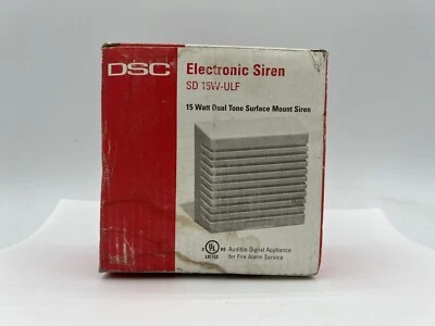 DSC Electronic Siren SD 15W-ULF 15 Watt Dual Tone Surface Mount  - Image 1 of 3