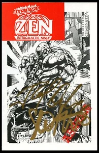 Manga Zen : Intergalactic Ninja ~ Zen Comics ~ signed ashcan comic / poster - Picture 1 of 4
