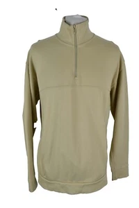 ZARA Beige Jumper size XL Mens 1/4 Zip Pullover Outdoors Outerwear Menswear - Picture 1 of 8