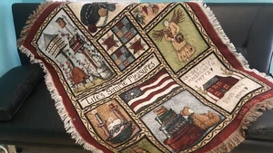 Manta Farmer Throw Garden Country Lover Floral Afgana 45 x 60  - Imagen 1 de 8