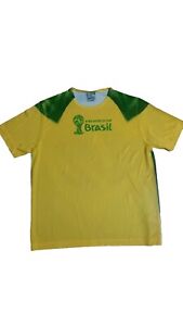 Camiseta para hombre amarilla talla M de la Copa Mundial de la FIFA 2019 Brasil Ordem E Progresso