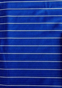 Tela de punto elástica a rayas perforadas 3/4 yardas (28") azul oscuro blanco 63"" de ancho - Imagen 1 de 3