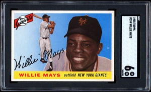 1955 Topps #194 Willie Mays SGC 6 CENTERED - Picture 1 of 2
