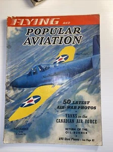 Lot of 6 FLYING AND POPULAR AVIATION MAGAZINES 1940 1941 WWII - Picture 1 of 24