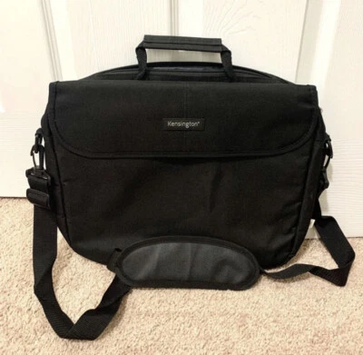 Kensington Laptop Case 斜挎包 黑色 17” 长 — 第 1/4 张图片