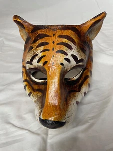 Authentische venezianische Halbgesicht Wildkatzenmaske, hergestellt in Italien. - Bild 1 von 5