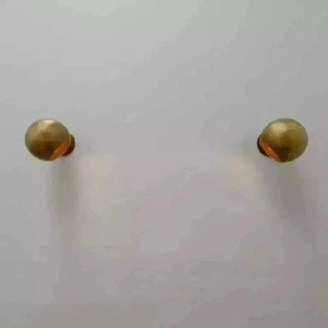 1950s mid century Pair Of Two Light Sconce Italian Brass wall fixture Sconces - Picture 1 of 4