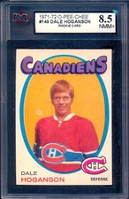 1971-72 O-PEE-CHEE Hockey #149 Dale Hoganson KSA 8.5 NM-MT + Montreal Canadiens