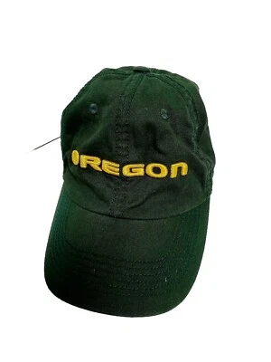 Gorra de béisbol Oregon Ducks ajustable con tirantes bordada verde/amarilla  Foto 1 de 4
