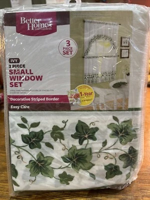 3-Piece Set Better Homes & Gardens Ivy Window Curtain - Image 1 of 4