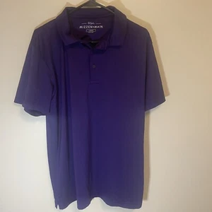 Mizzen + Main Performance Phil Mickelson Polo Large Purple Mens Golf “Read” - Picture 1 of 9