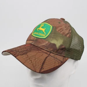 John Deere Mütze Kappe verstellbar Tarnmuster Einheitsgröße Druckknopflasche - Bild 1 von 9