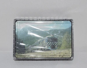 Carte da gioco locomotiva vintage in custodia di plastica - Foto 1 di 3