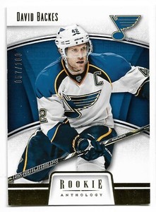 2013-14 Panini Rookie Anthology Gold /100 #82 David Backes (St. Louis Blues)