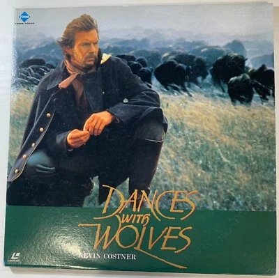 Dances with Wolves Movie LaserDisc 1990 Kevin Costner PILF-7128 from Japan - Image 1 of 4