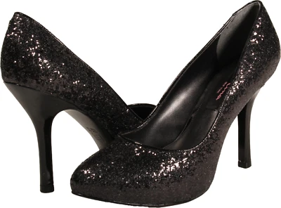 Nina Zelda - CG Womens Heeled Pump Black Glitter US Size 8 M - image 1 of 3