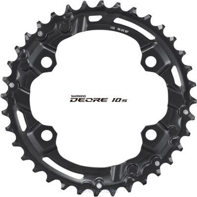 SHIMANO DEORE FC-M4100-2 KETTENBLATT 36 ZÄHNE 10-fach 2-fach ENDURO MOUNTAINBIKE - Bild 1 von 3