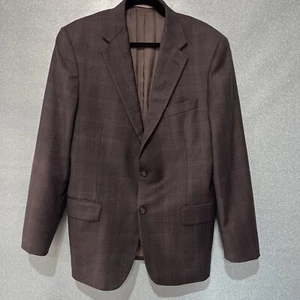 Hickey Freeman Lindsey Wool Gray Checkered Blazer Sport Coat Jacket Mens 40R - Picture 1 of 5