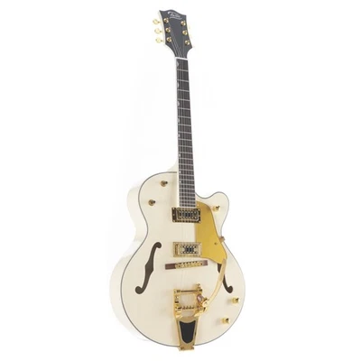 SE Big Boy Weiß Halbakustikgitarre Elektrisch Humbucker Tonabnehmer - Bild 1 von 4