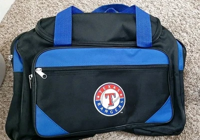 Texas Rangers Baseball Vinyl Gym Duffel Bag Tote NIP Advertising  Dr Pepper CVS - Image 1 of 4