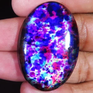 81.75 CT Multi Color Labradorite Oval Shape Labradorite Gemstone 29x42x7 mm AD84 - Picture 1 of 7