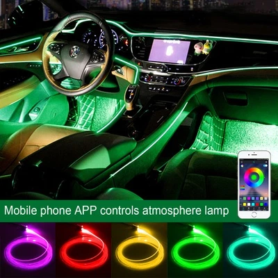 6,5M RGB LED Ambientebeleuchtung Auto Innenraumbeleuchtung 5in1 Kit App Control - Bild 1 von 4