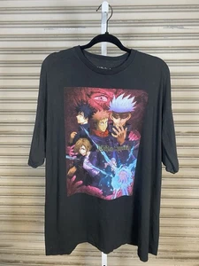 Jujutsu Kaisen Black T-Shirt Anime Size XXL 2XL Japan Manga Black Crunchy Roll - Picture 1 of 2