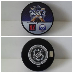 2018 NHL Winter Classic Puck - New York Ranger vs Buffalo Sabres - BRAND NEW - Picture 1 of 3