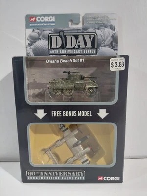 Corgi D Day 60th Anni. Die Cast Omaha Beach Set 1 M8 Greyhound & P38 Lightning - Image 1 of 4