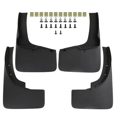 Genuine Ford 4PC Mud Flaps For 2019-23 Ranger Black W Installation Instructions - Image 1 of 4