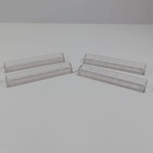 Scrabble Folio Edition Travel REPLACEMENT RACKS 2001 4 Tile Holders Clear Mini  - Picture 1 of 9