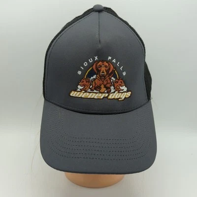 Boné Sioux Falls Wiener Dogs Dachshund malha Snapback Sport-Tek (DANIFICADO) - Imagem 1 de 4