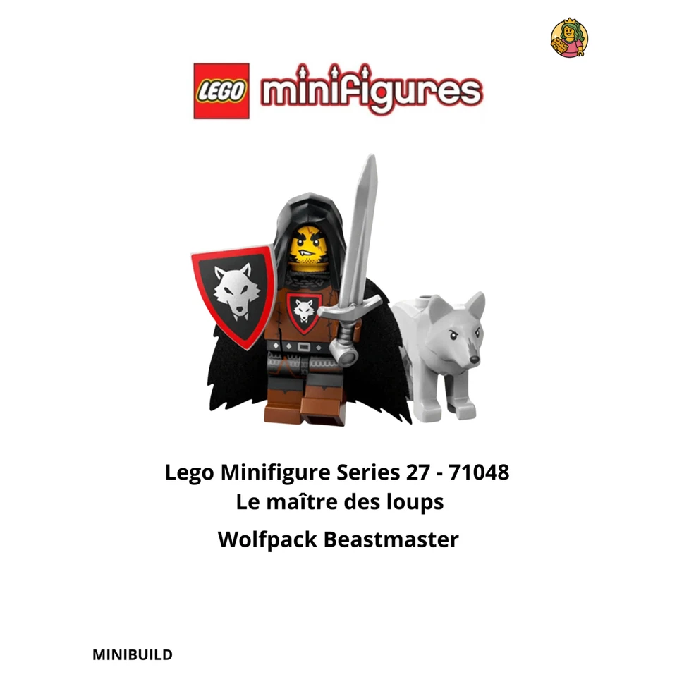Minifigure Maître des loups Série 27 (71048)  Wolfpack beastmaster NEUF NEW - Photo 1/1