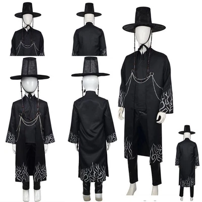 Superestrella Coreana Jinu Juegos con disfraces Halloween Niños Niñas Abrigo Pantalones Niños Prendas para el torso Carnaval Foto 1 de 4