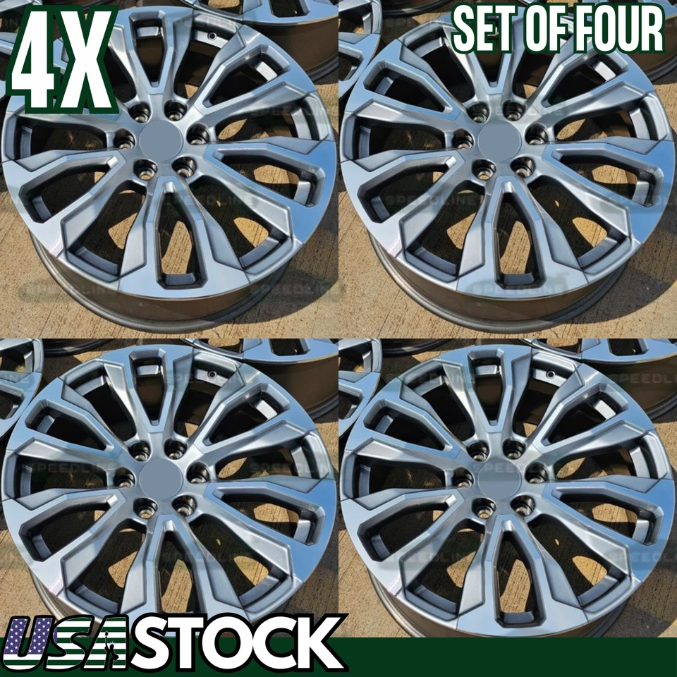 4PC New 22" Replacement Wheel Rim 2021-2024 For GMC Yukon XL Denali Sierra 1500 Foto 1 de 1