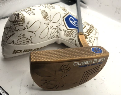 2023 BETTINARDI QUEEN B 11 PUTTER (34.5") Rose Gold w/Head Cover - Image 1 of 4