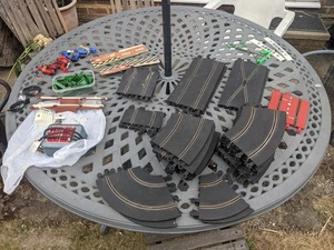 SCALEXTRIC 60er VINTAGE CLASSIC SET UP RARE TRACK PIECES RESTPOSTEN KONVOLUT - Bild 1 von 12