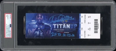 Derrick Henry Signed NFL Touchdown Full Ticket Stub w/ 1st TD 10-27-16" PSA - Image 1 of 3