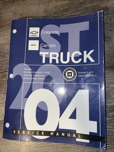 Chevrolet S/T Colorado_GMC 2004 camioneta pickup Canyon manual de servicio volumen 1 - Imagen 1 de 10