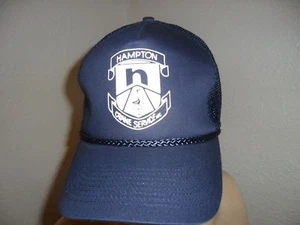 vtg HAMPTON CRANE SERVICE HAT Meshback Snapback Trucker Cap Nashville Tennessee  - Picture 1 of 2