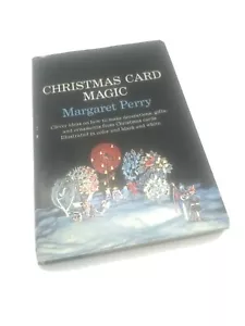 Vintage Weihnachtskarte Zauberbuch (Margaret Perry - 1967) Deko Partys - Bild 1 von 9