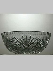 Vintage American Brilliant Period Crystal Cut Glass Serving Bowl 3 1/2" - 41A - Picture 1 of 6