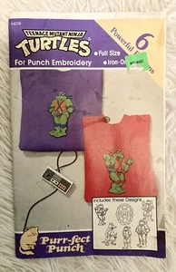 Teenage Mutant Ninja Turtles Punch Embroidery Iron On Patterns 6 - Picture 1 of 11