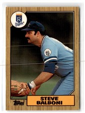 1987 Topps Tiffany Steve Balboni #240 Kansas City Royals Baseball Card