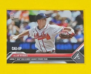 2023 Topps Now Baseball Allan Winans CALL-UP Atlanta Braves #698 SP - Picture 1 of 2